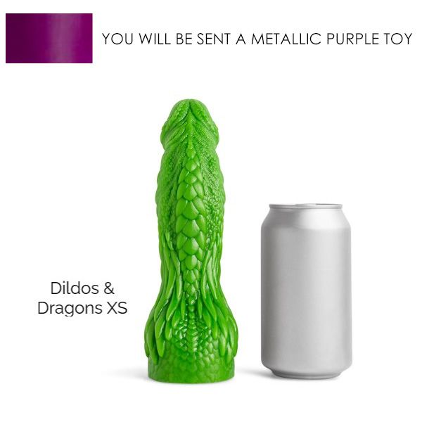 Mr Hankey's DILDOS & DRAGONS Dildo: Metallic Purple XS| 5.75 Inches