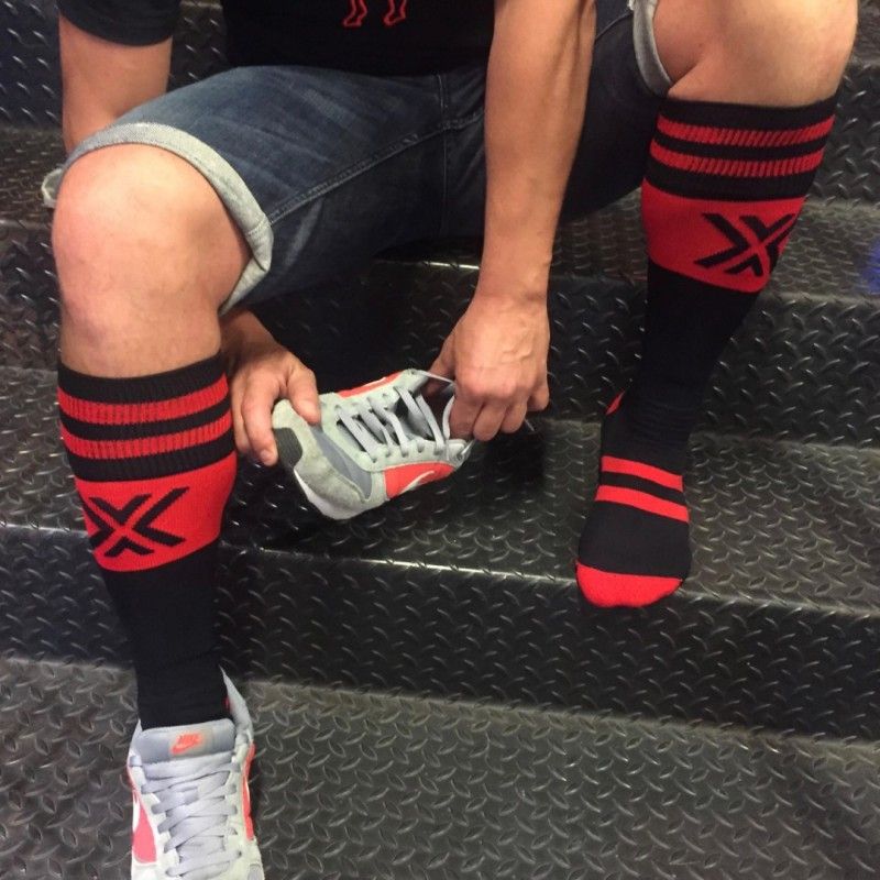 Boxer Barcelona Deluxe Boxer Football Sock | Black/Red