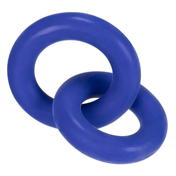 Hünkyjunk Duo Linked Cockring  | Cobalt