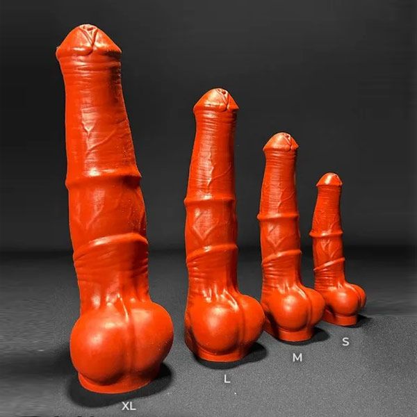 Erotixxx Toys Horse Dildo - 75% Soft | Blood Red