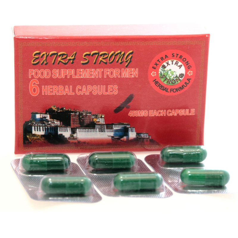 EXTRA STRONG Herbal Capsules 450mg | 6 Pack