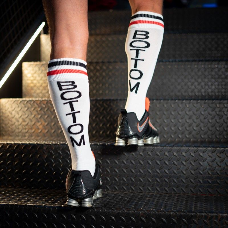 Boxer Barcelona Football Sock - White/Red/Black | BOTTOM