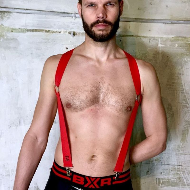 Boxer Barcelona BRACER Harness | Red 