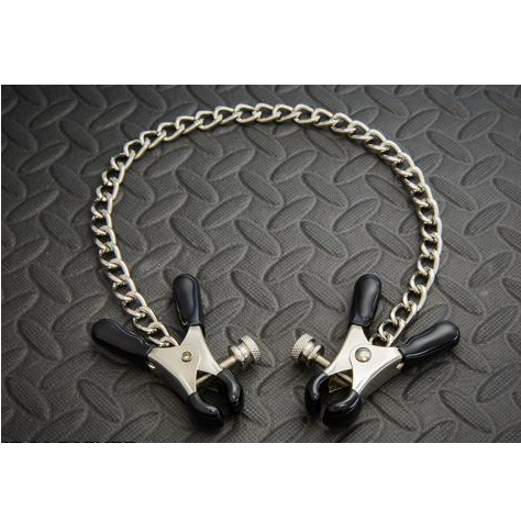 Mr S Leather Daddy's GODFATHER Nipple / Tit Clamps and Chain