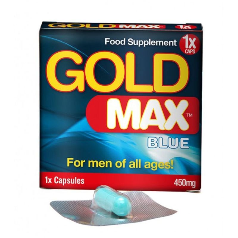 GOLD MAX 450mg Herbal Erection Blue Pill | 1 Pack