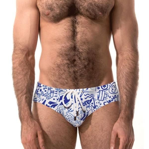 Mens white sales swim briefs