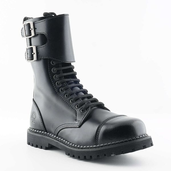 Grinders CAMELOT Boot | Black Leather