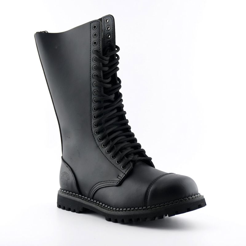 Grinders KING Boot | Black Leather