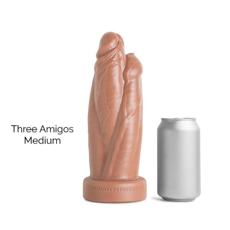 Mr Hankey's THREE AMIGOS Dildo: Size Medium | 9 inches