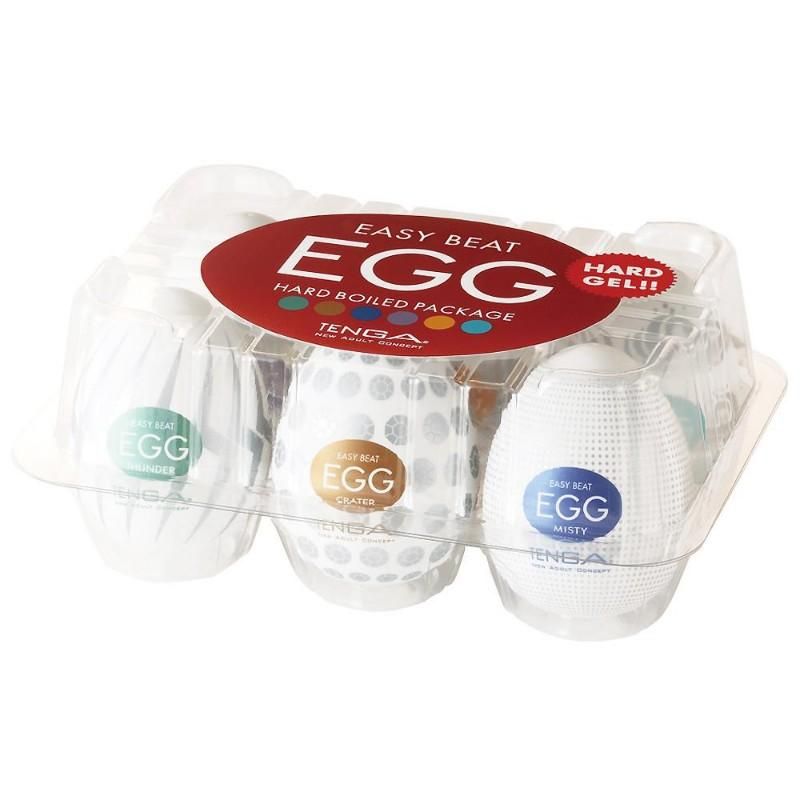 Tenga EGG STROKER 'Hard Boiled' Masturbation Sleeves | 6 Pack