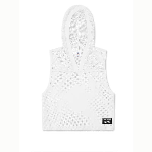 BIKE® Hooded Sleeveless Practice Jersey | White