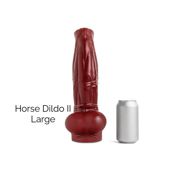 Mr Hankey's HORSE II Dildo: Blood Red Large |  10.25 Inches