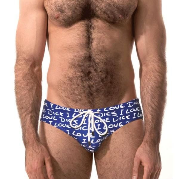I LOVE DICK Swim Brief by Project Claude Men s Designer Swimwear