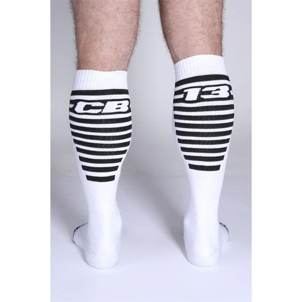 Timoteo Iron Grip Knee Socks | White
