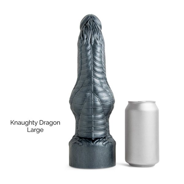 Mr Hankey's KNAUGHTY DRAGON Dildo: Brown Lg | 9.5 Inches