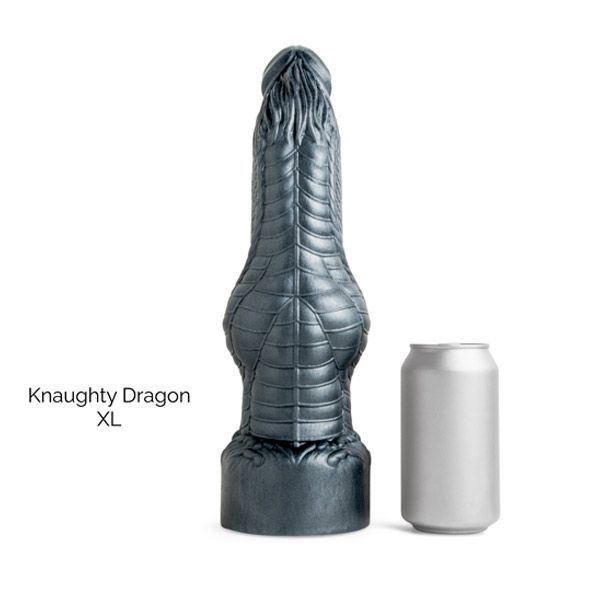 Mr Hankey's KNAUGHTY DRAGON Dildo: Brown XL | 11 Inches