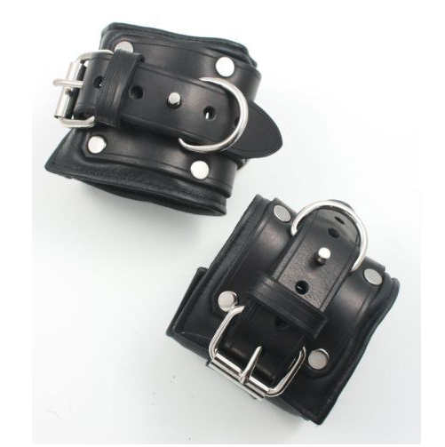 Mr S Leather Padded LOCKING Wrist Restraints by Fetters USA