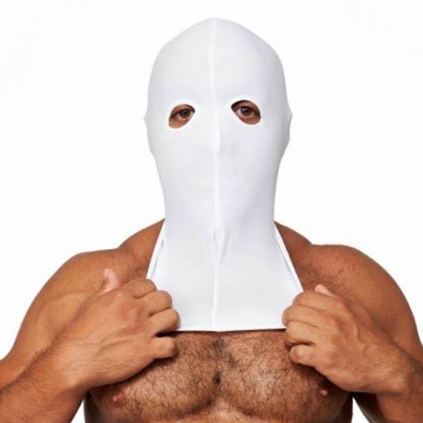 Mister B Lycra Hood Eyes Open Only - White