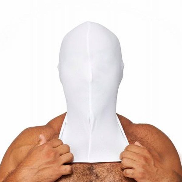 Mister B Lycra Hood No Holes - White