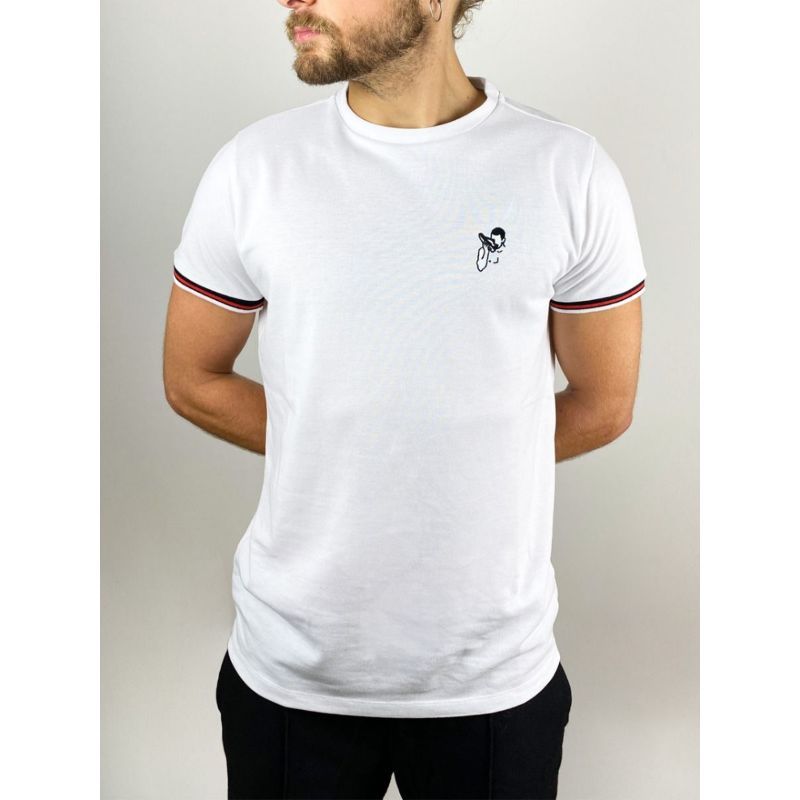 Master Of The House Pique SNIFFER T-Shirt | White