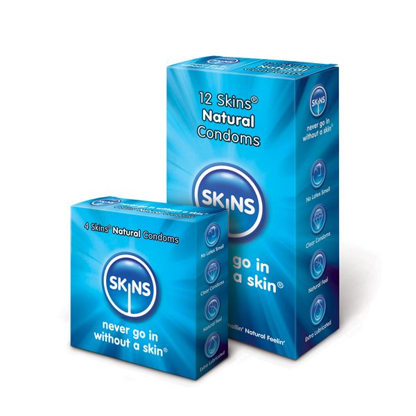 Skins Natural Condoms (4 or 12 Pack)