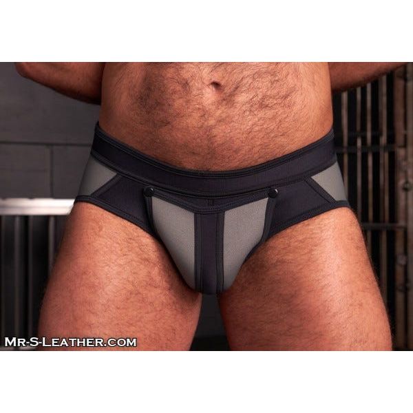 Mr S Leather Neo All Access Brief | Grey