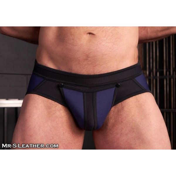 Mr S Leather Neo All Access Brief | Navy
