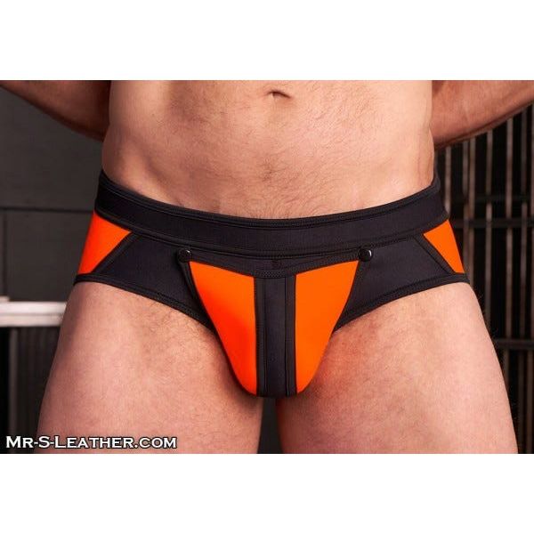 Mr S Leather Neo All Access Brief | Orange