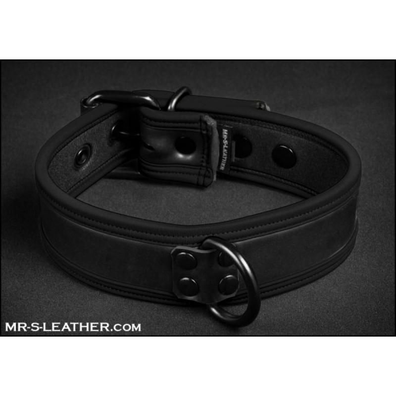 Mr S Leather NEO Puppy Collar: Small to Large | All Black