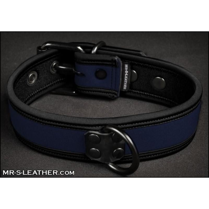 Mr S Leather NEO Puppy Collar: Small to Large | Navy Blue