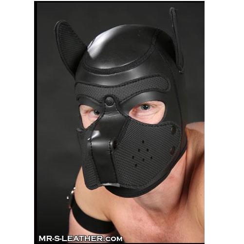 Mr S Leather NEOPRENE Puppy Hood | Black 