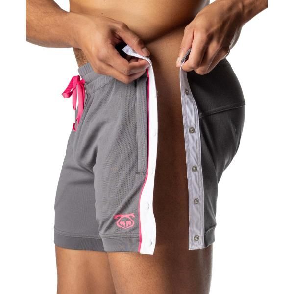 Nasty Pig NITRO Rugby Short | Magnet Grey & Miami Pink