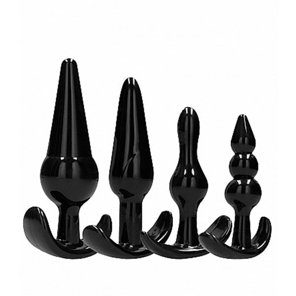 Sono No.80 4-Piece Butt Plug Set - Black