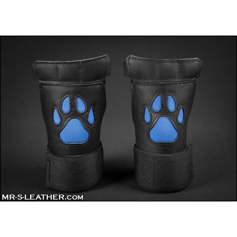 Mr S Leather OPEN PAW Puppy Gloves | Cobalt Blue