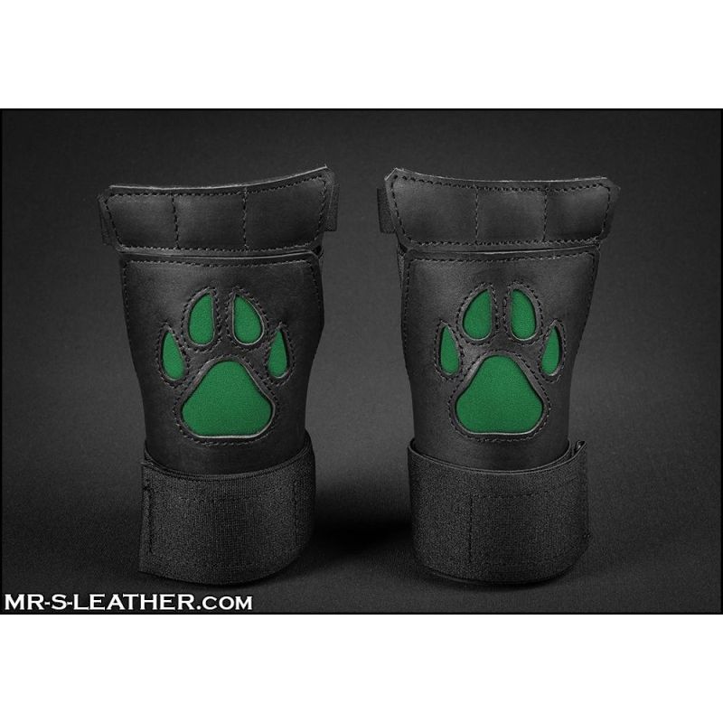 Mr S Leather OPEN PAW Puppy Gloves | Hunter Green