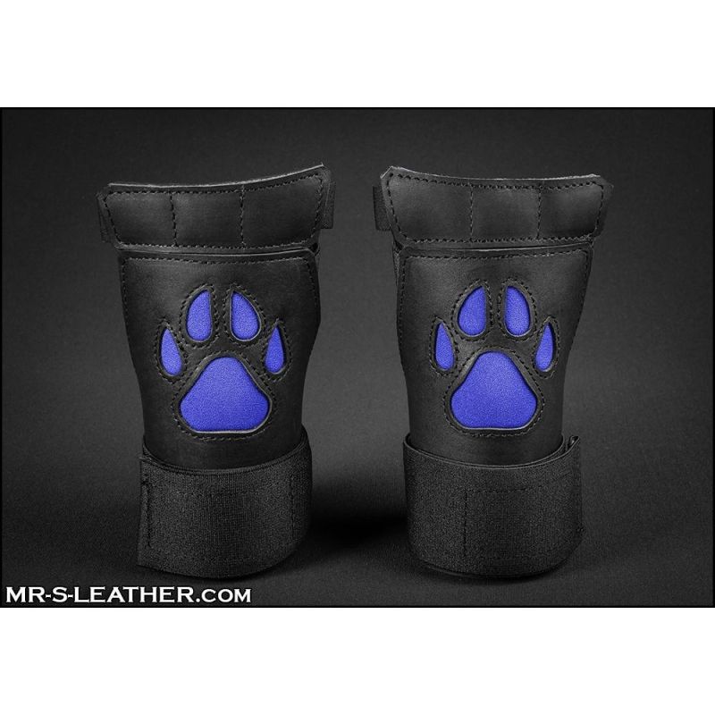 Mr S Leather OPEN PAW Puppy Gloves | Royal Blue