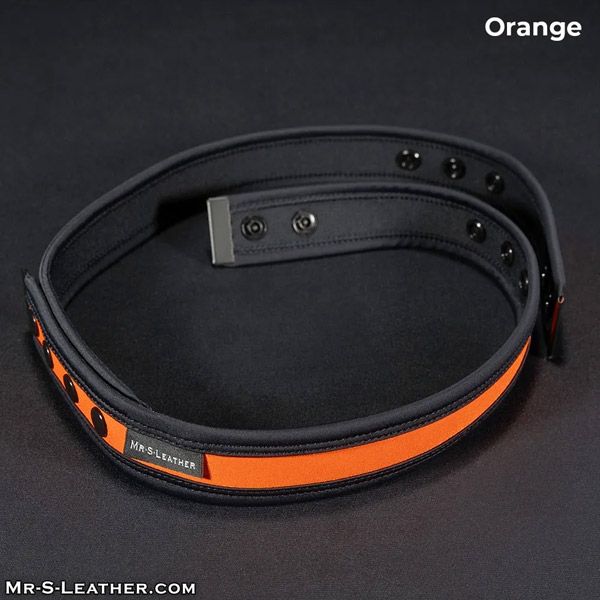 Mr. S Leather Neo Chastity Waist Strap for KINK3D | Orange