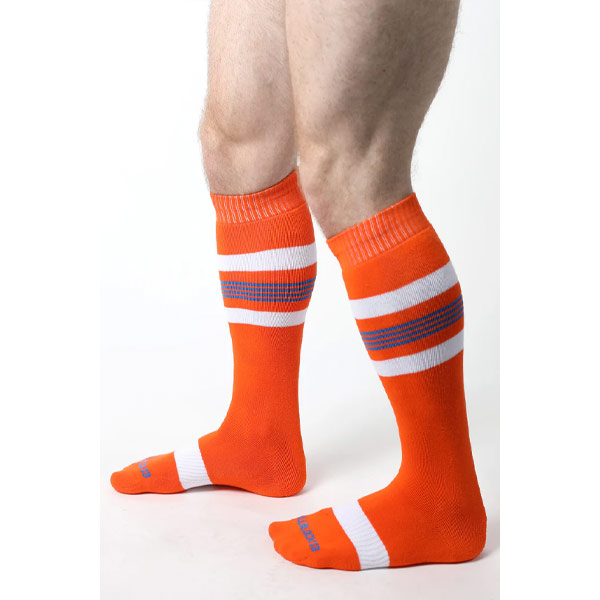 Cell Block 13 Tight End Knee High Socks | Orange