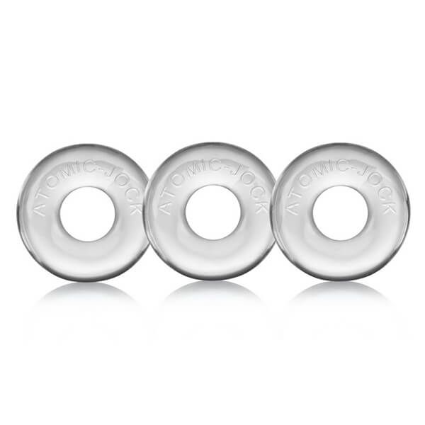 Oxballs RINGER Donut Cockring 3 Pack - Clear