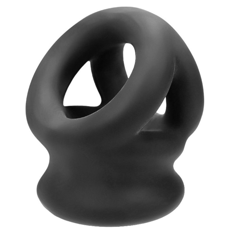 Oxballs TRI-SQUEEZE Cocksling & Ball Stretcher | Black Ice