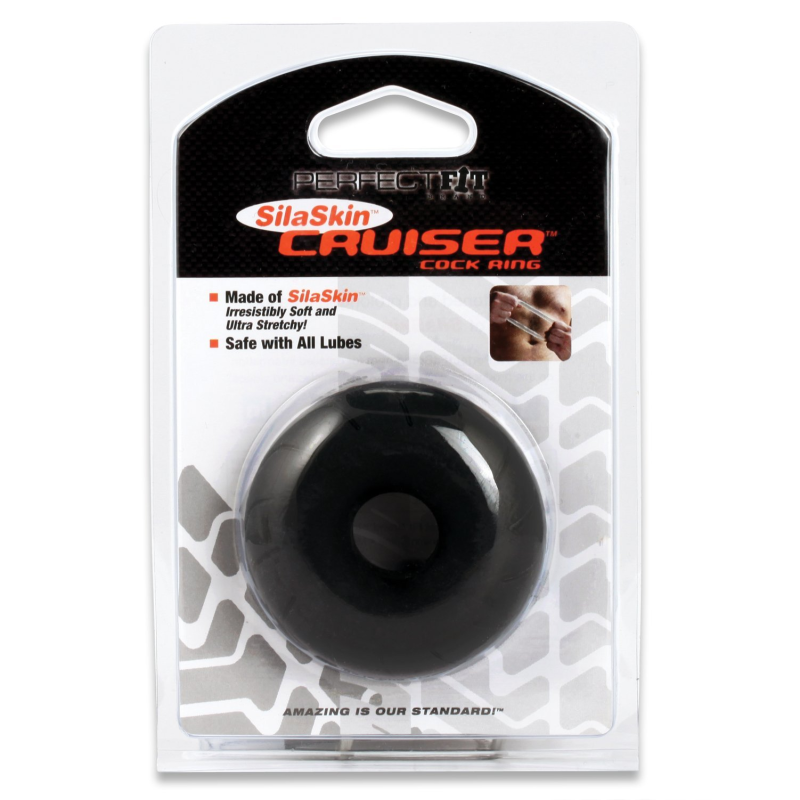 Perfect Fit SILASKIN CRUISER Cock Ring | Black