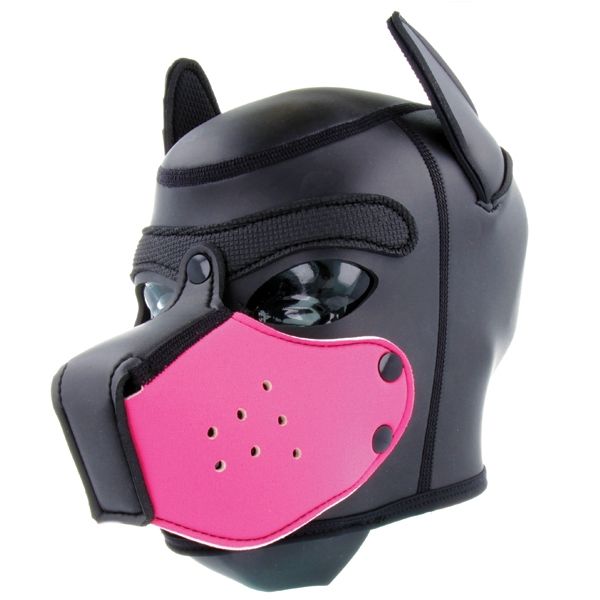 Mr S Leather NEOPRENE Puppy Hood: Replacement Muzzle | Pink