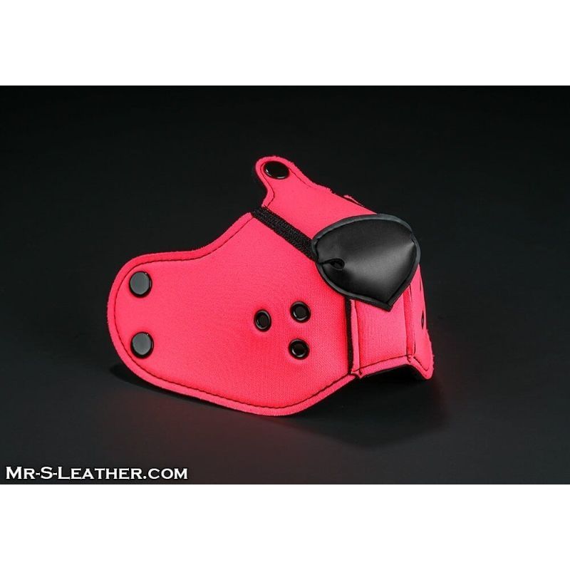 Mr S Leather NEOPRENE Puppy K9 Muzzle | Pink