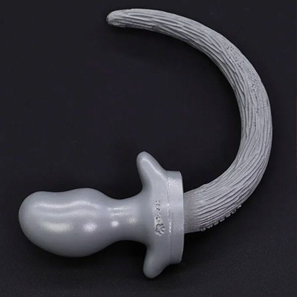 Mr. S Puppy Tail from Oxballs | GREY