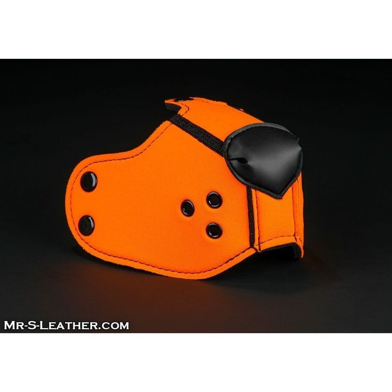 Mr S Leather NEOPRENE Puppy K9 Muzzle | Orange