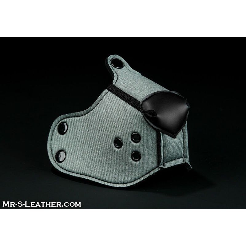 Mr S Leather NEOPRENE Puppy K9 Muzzle | Grey