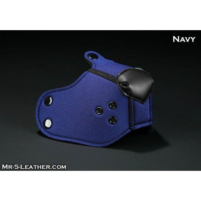Mr S Leather NEOPRENE Puppy K9 Muzzle | Navy Blue