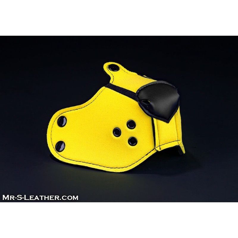 Mr S Leather NEOPRENE Puppy K9 Muzzle | Yellow