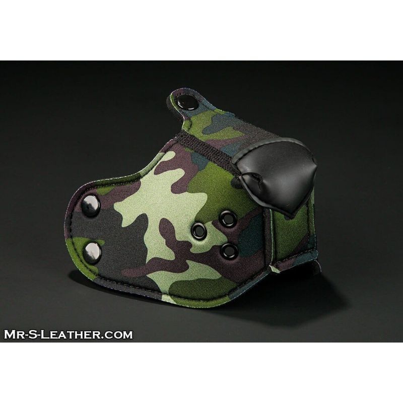 Mr S Leather NEOPRENE Puppy K9 Muzzle | Camo