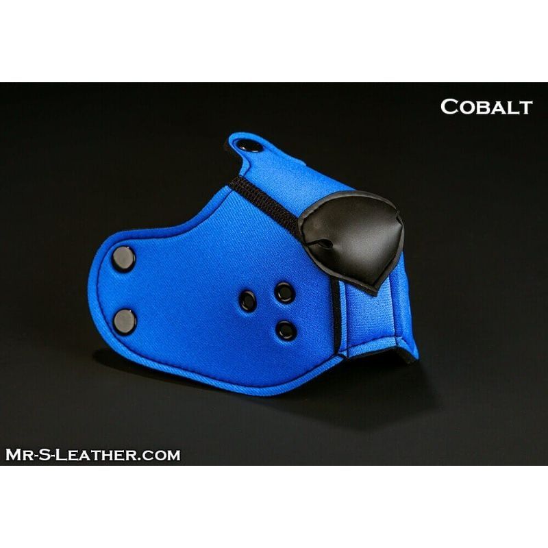 Mr S Leather NEOPRENE Puppy K9 Muzzle | Cobalt Blue